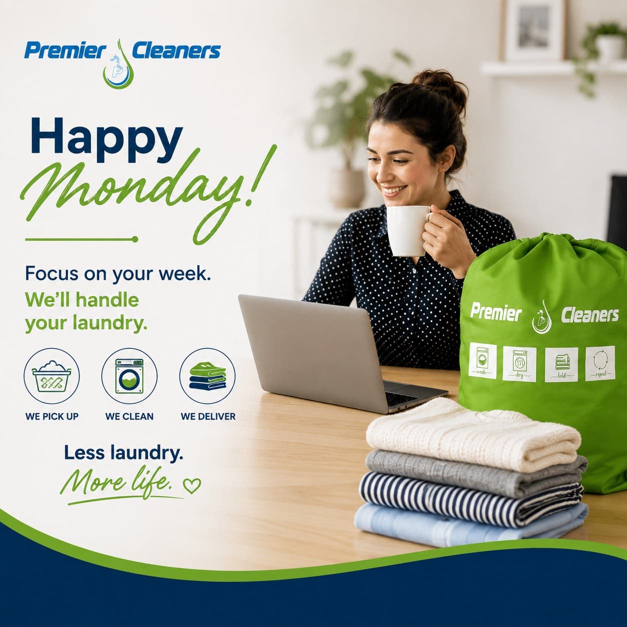 A new week means a fresh start. 💙💚