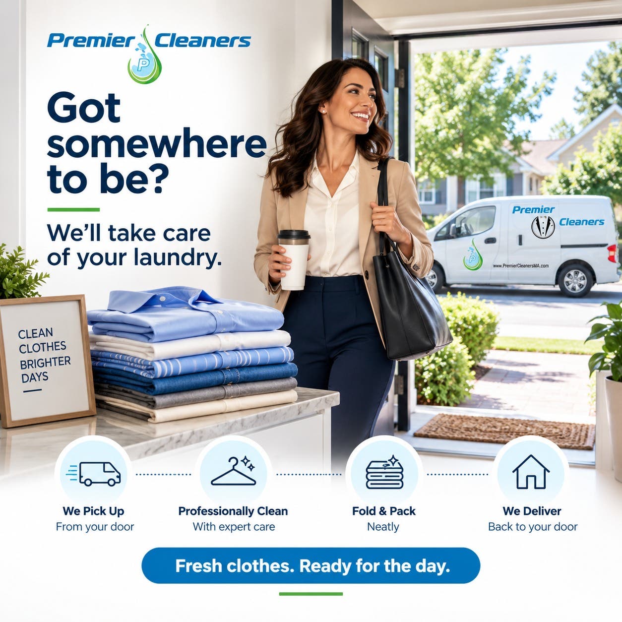 Got somewhere to be? Let us take care of the laundry. 👔✨