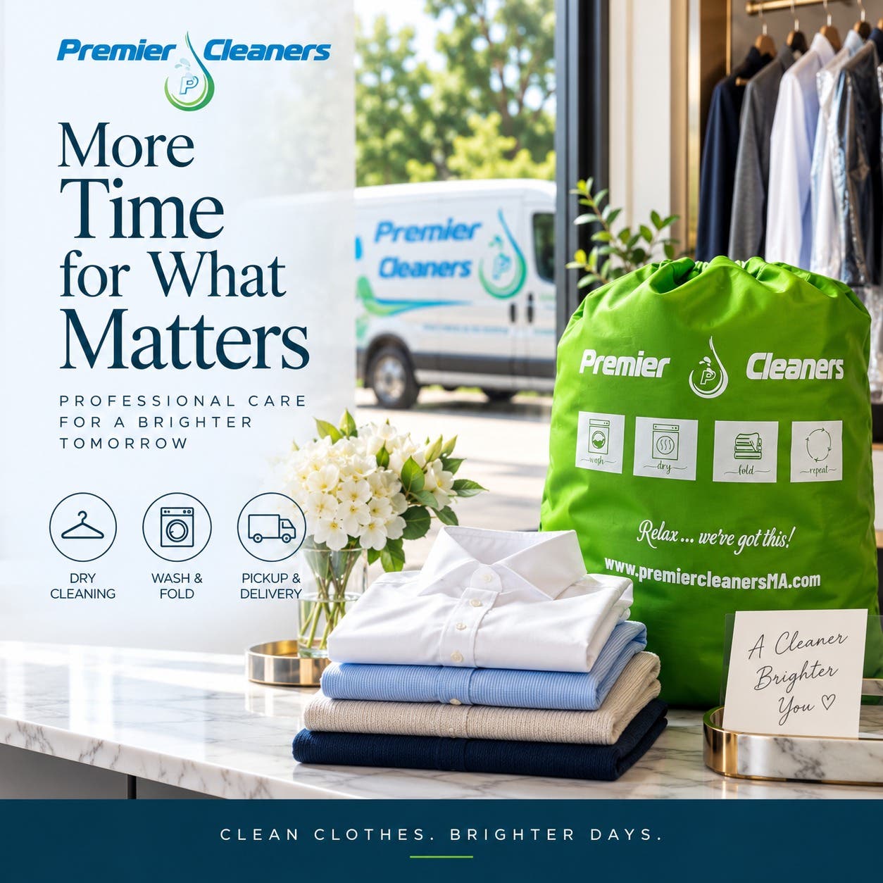 Laundry is one less thing you need to carry on your to-do list. 💚