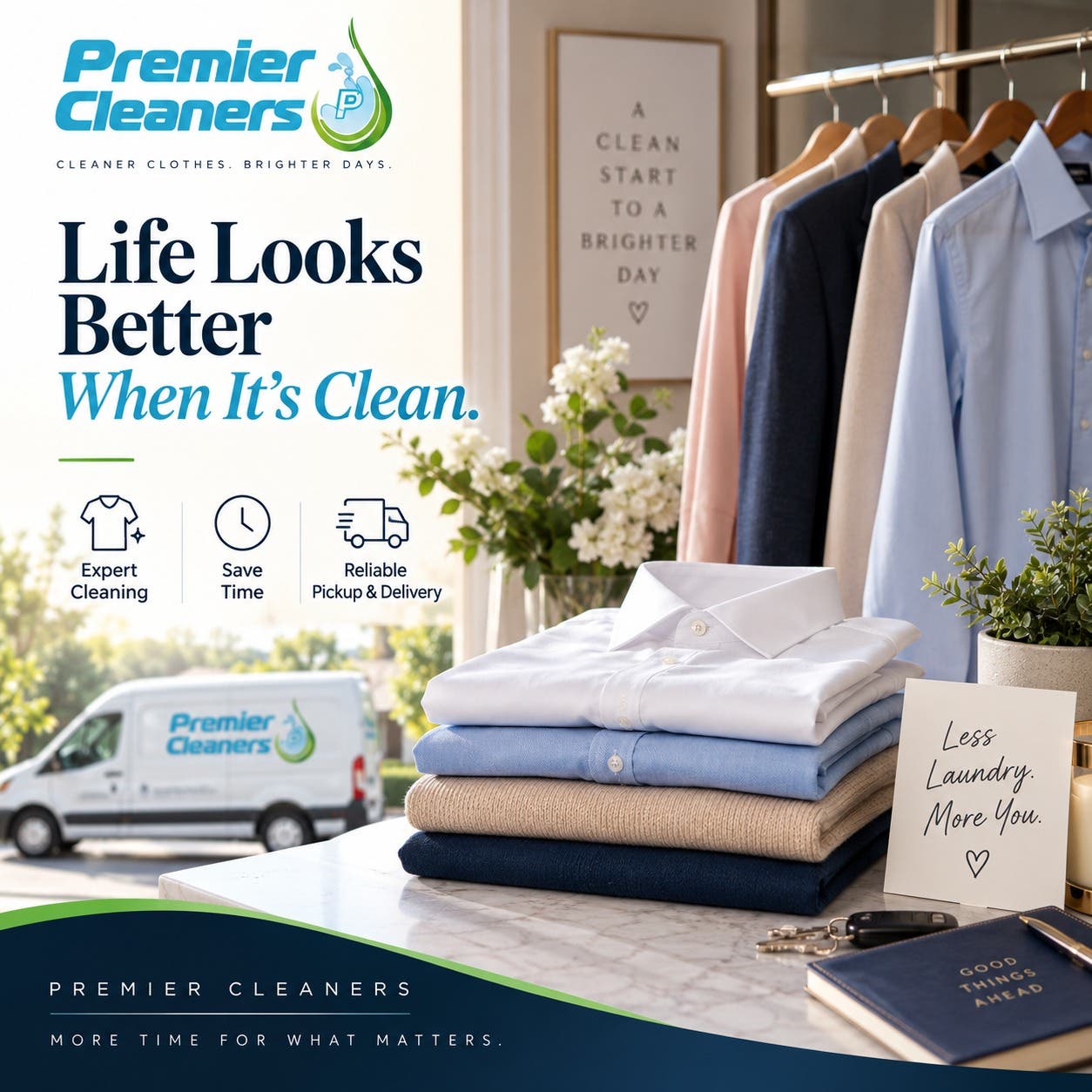 Clean clothes have a way of making the whole day feel a little easier. ✨