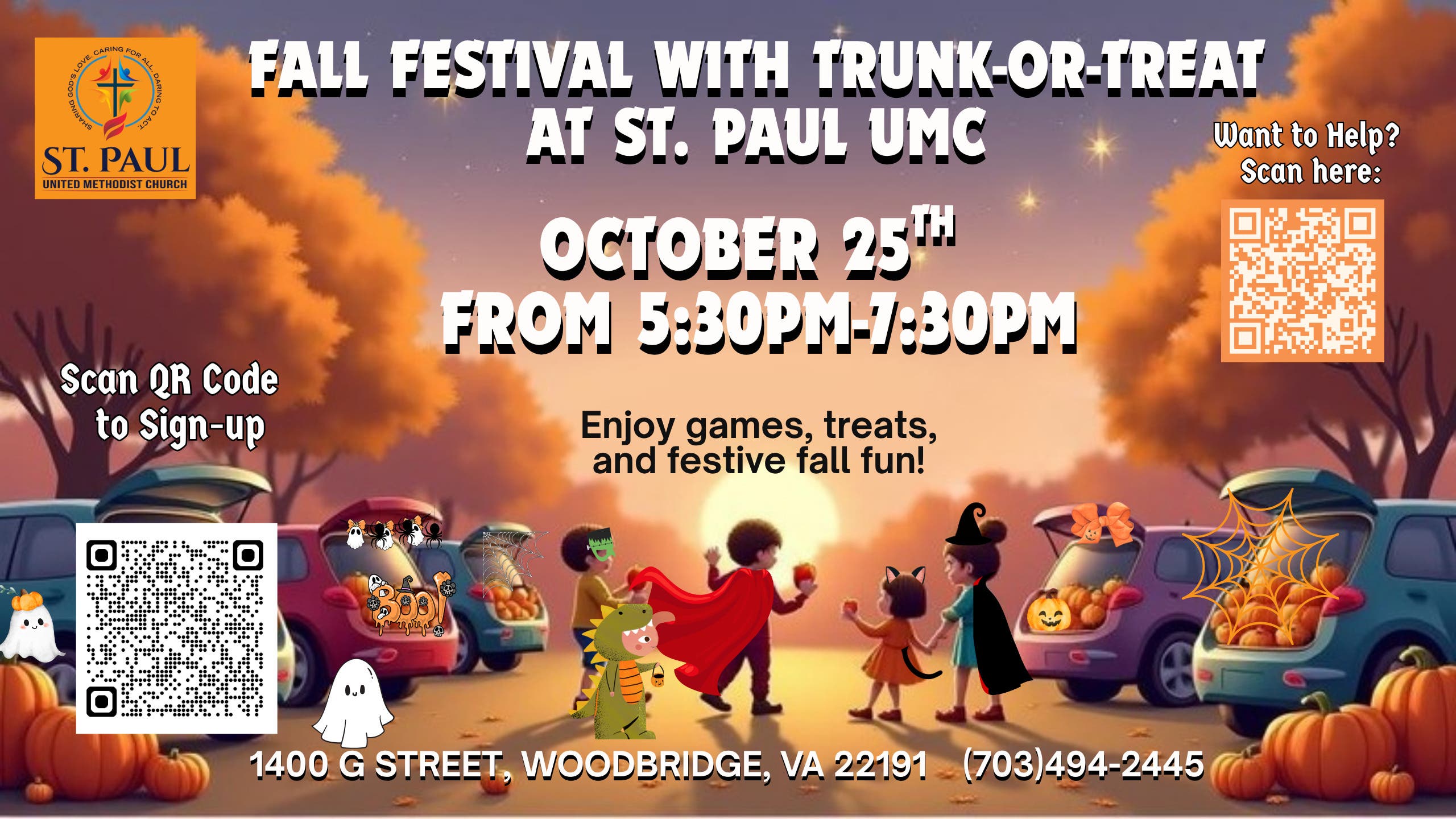 Oct 25 | St. Paul UMC Fall Festival and Trunk or Treat | Woodbridge, VA ...