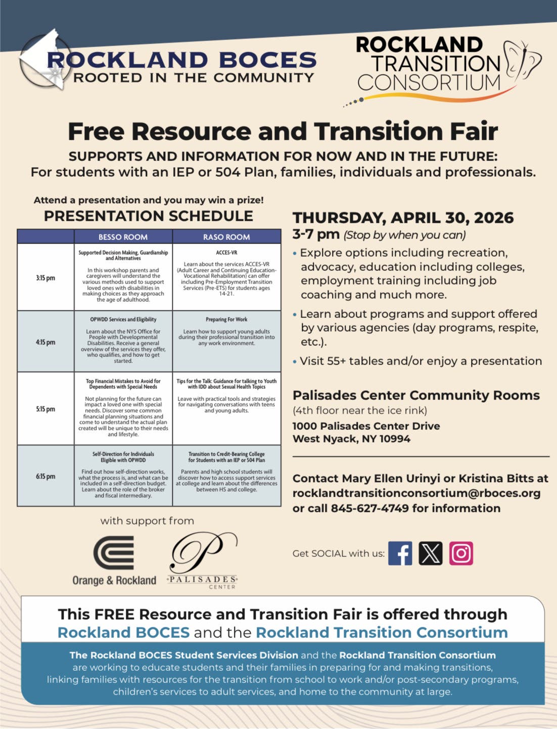 FREE Resource and Transition Fair