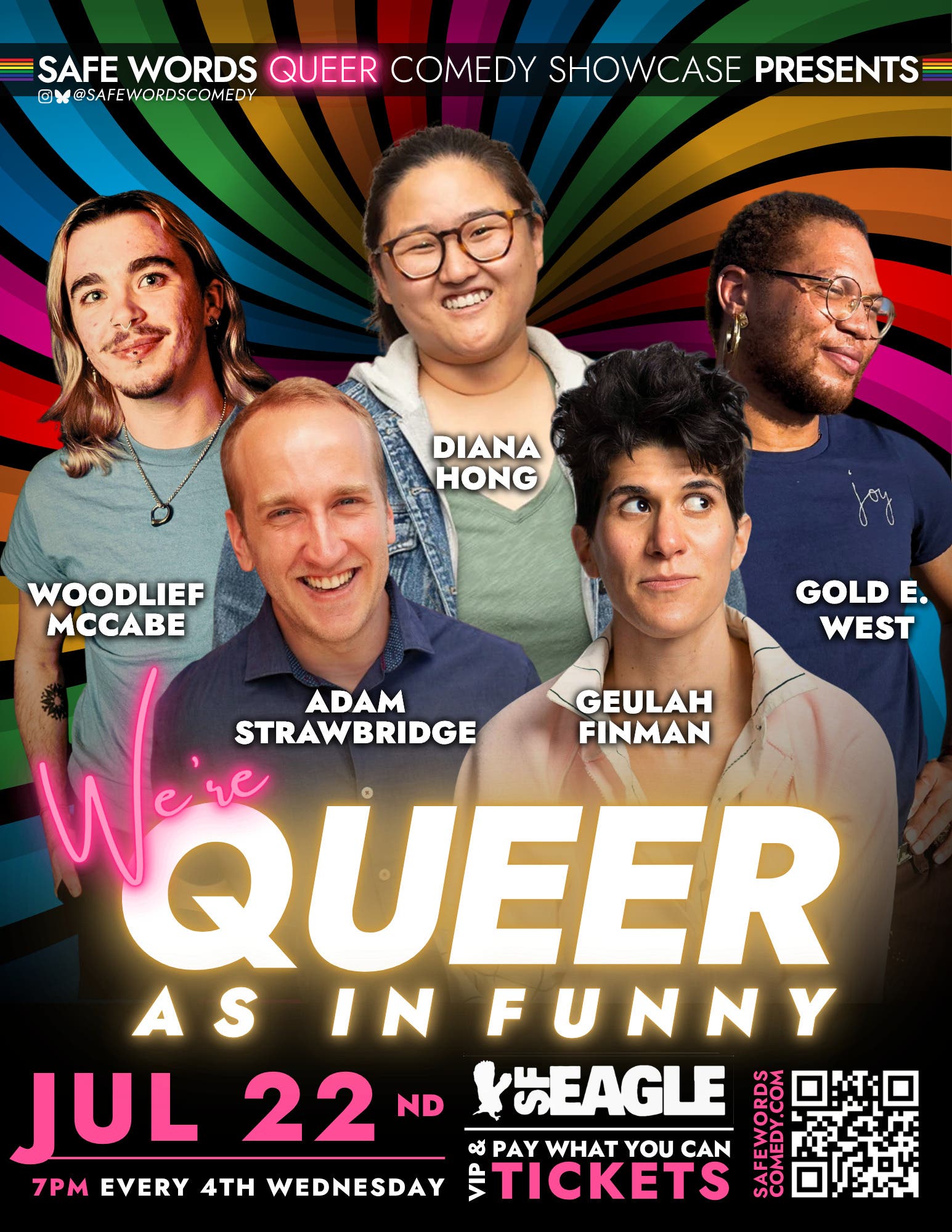 We're QUEER, as in FUNNY - Safe Words Comedy Showcase