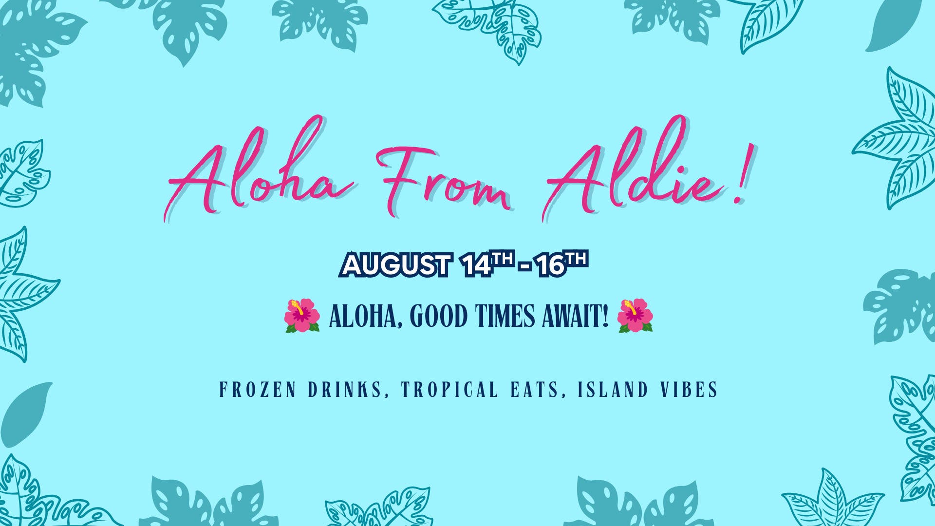 Aloha From Aldie!