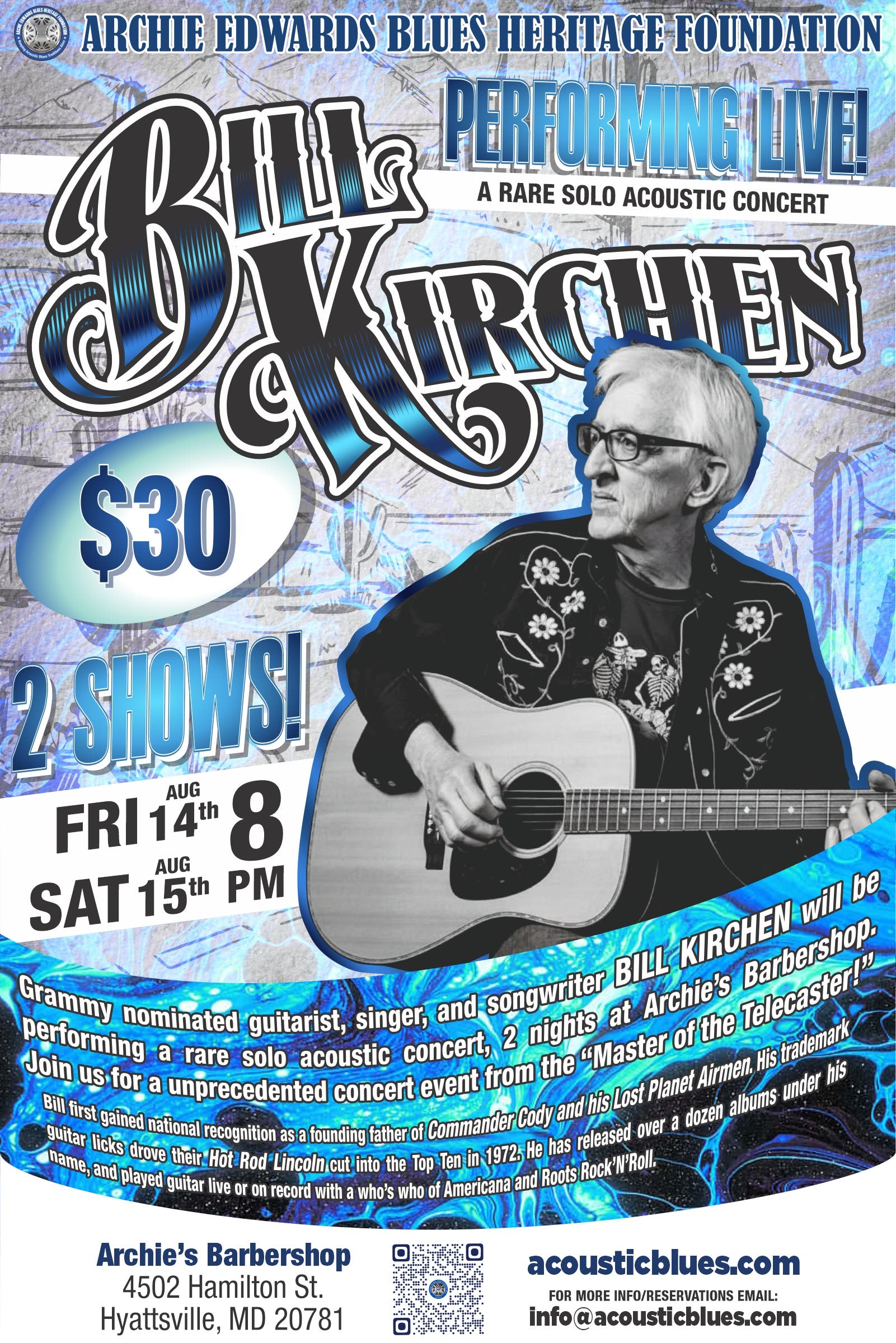 Bill Kirchen Acoustic Concert