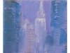 "Seamless Lavender", Acrylic on canvas painting by Vian Borchert, 2021
