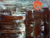 "Red Moon" - painting