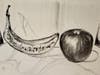 Still-life with Fruits, Drawing by Vian Borchert