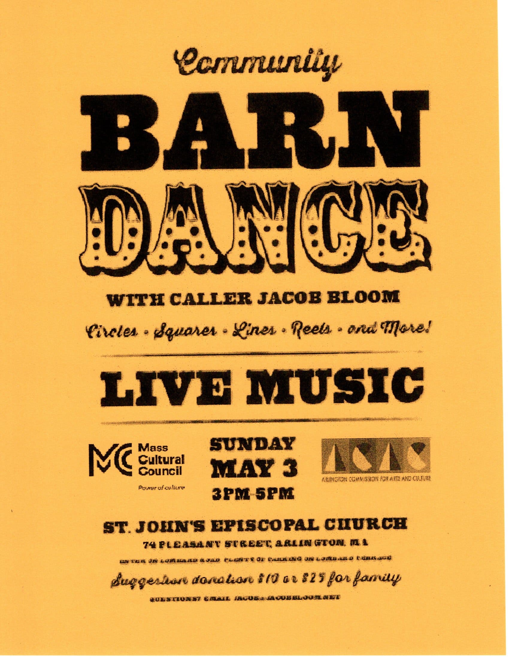 Arlington Community Barn Dance!