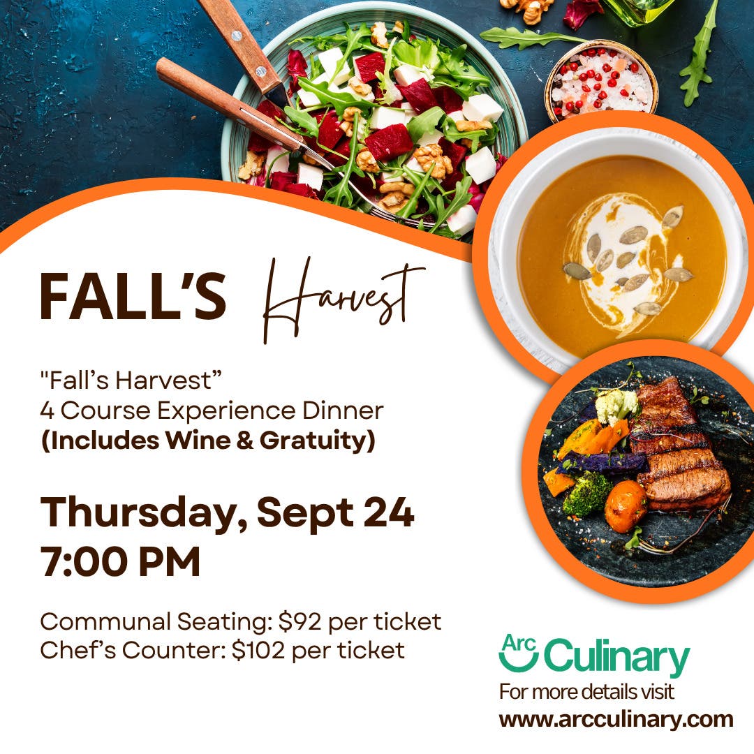 “Fall’s Harvest” Chef Experience Dinner