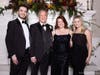 The Evans family celebrates Richard Evans, MD receiving the Sister Joseph Rita Award for Medical Excellence (L-R, Ross, Rich, Rachel, Jess)