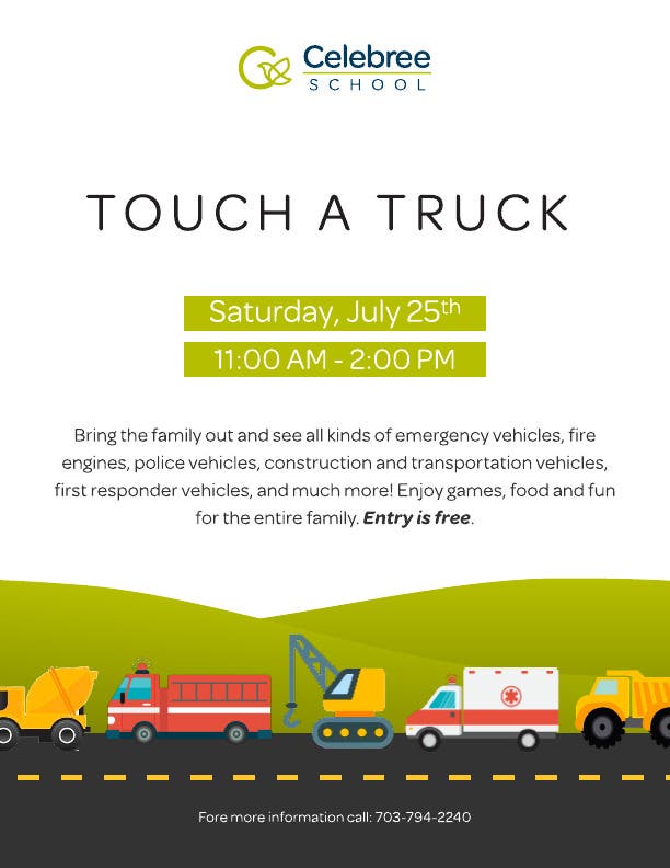 Touch A Truck at Celebree School of Bristow