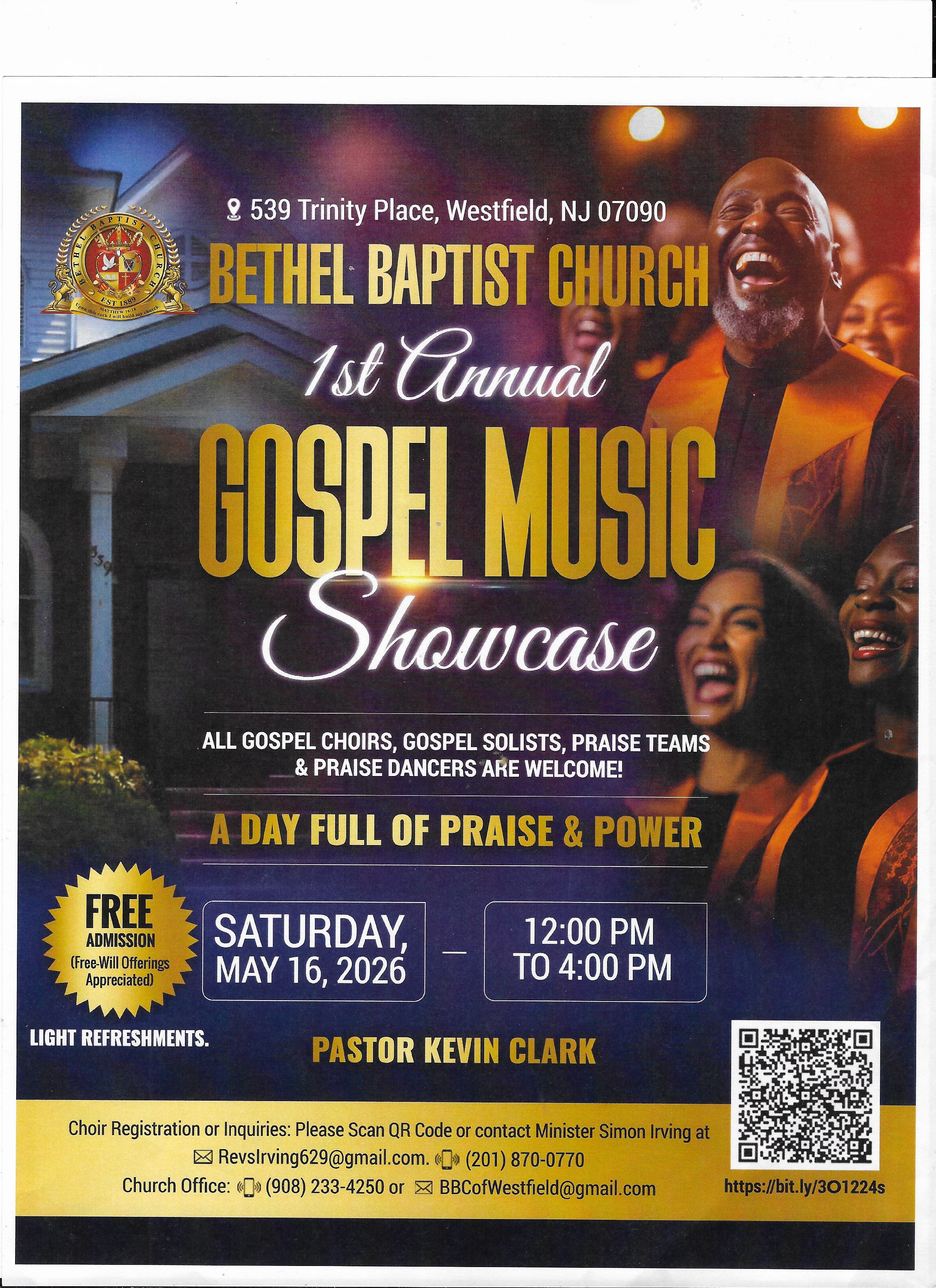 Bethel Baptist Church Hosts First Annual Gospel Music Showcase