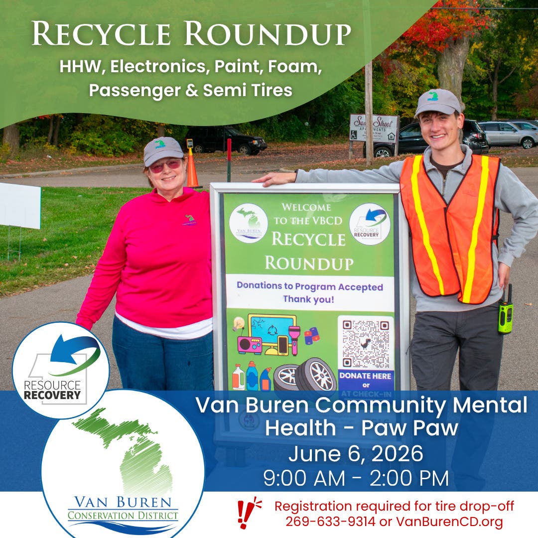 Van Buren County to Host Household Paw Paw Recycling Roundup with Support from Dart Container