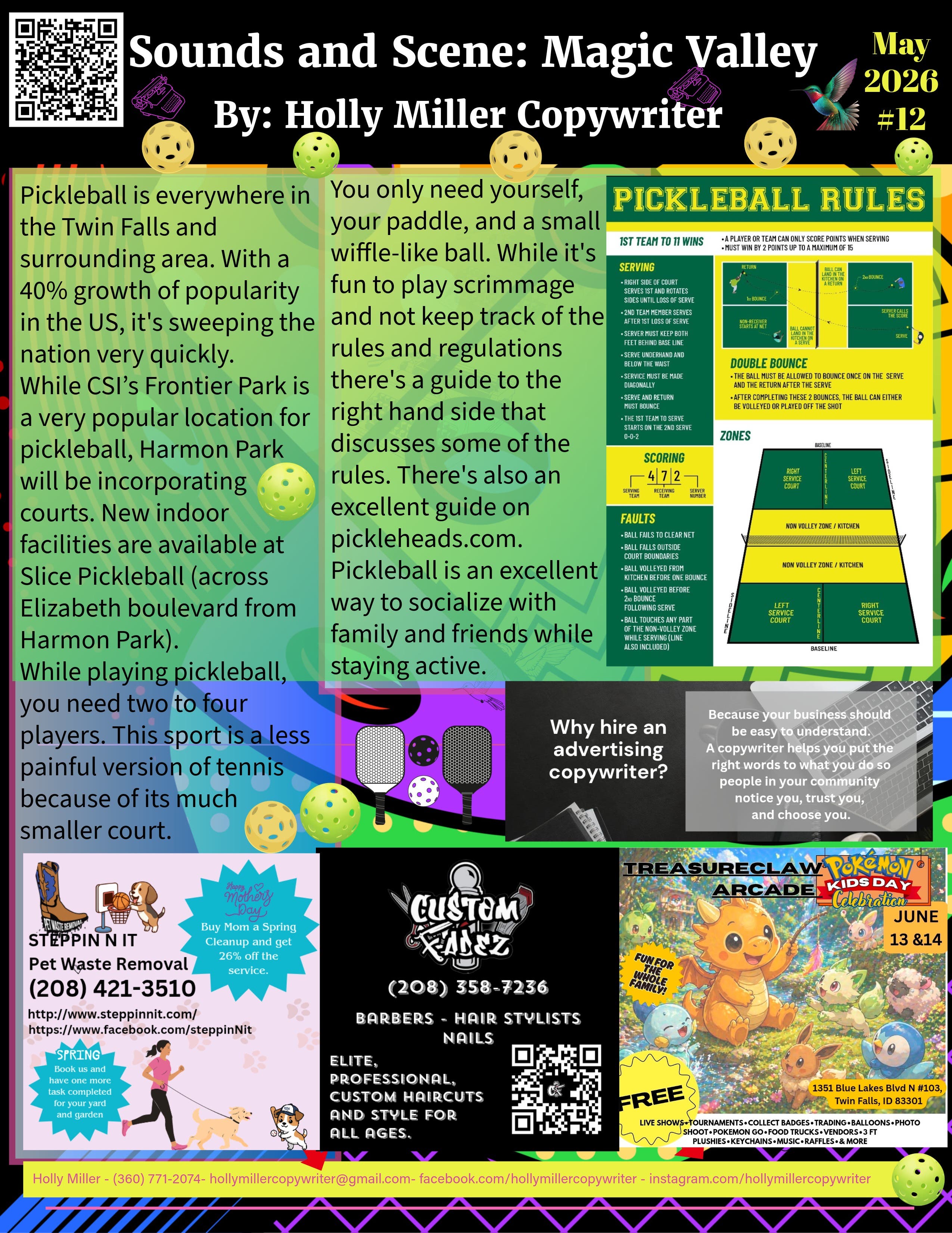 Sounds and Scene Magic Valley Newsletter May 2026 edition 
