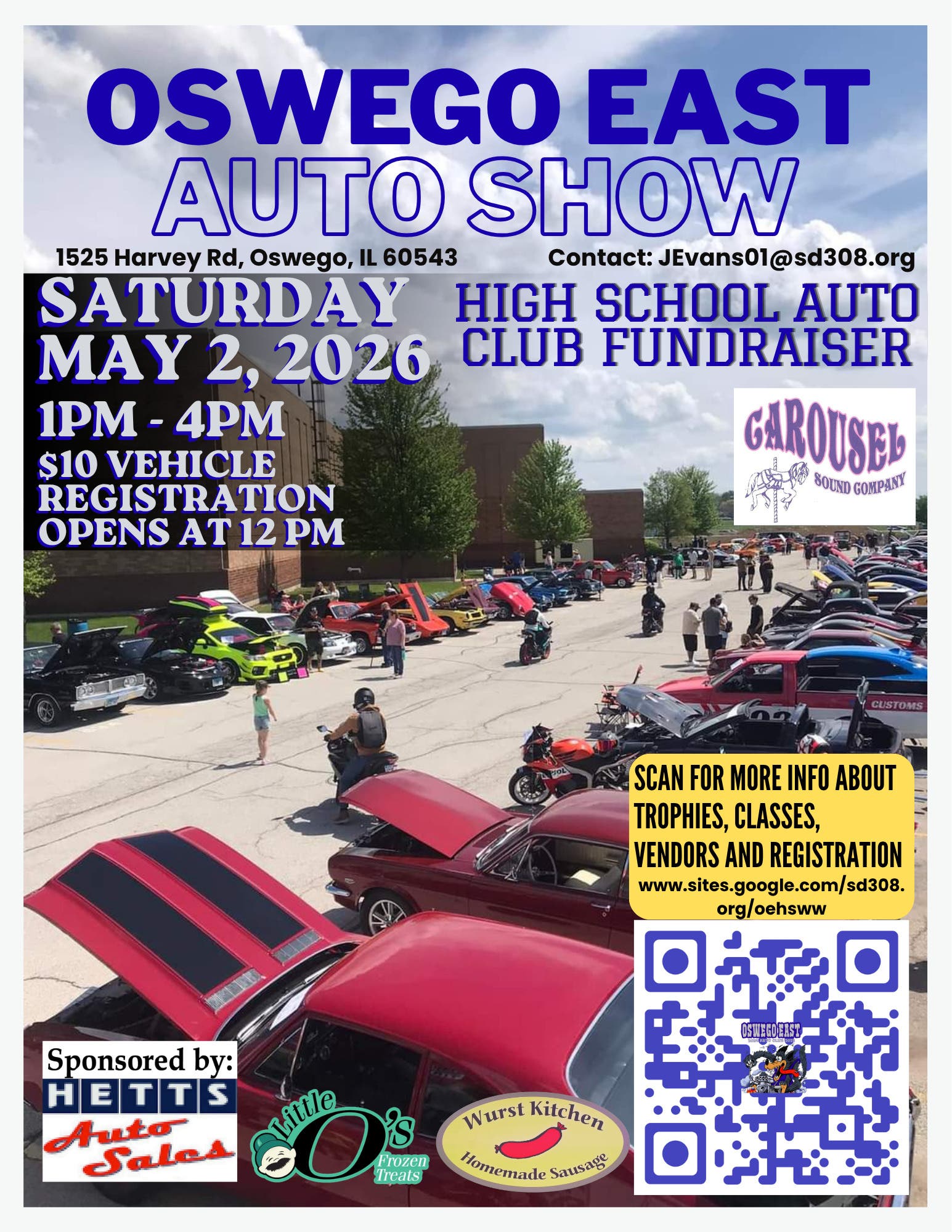 Oswego East High School Auto Club Car Show Fundraiser