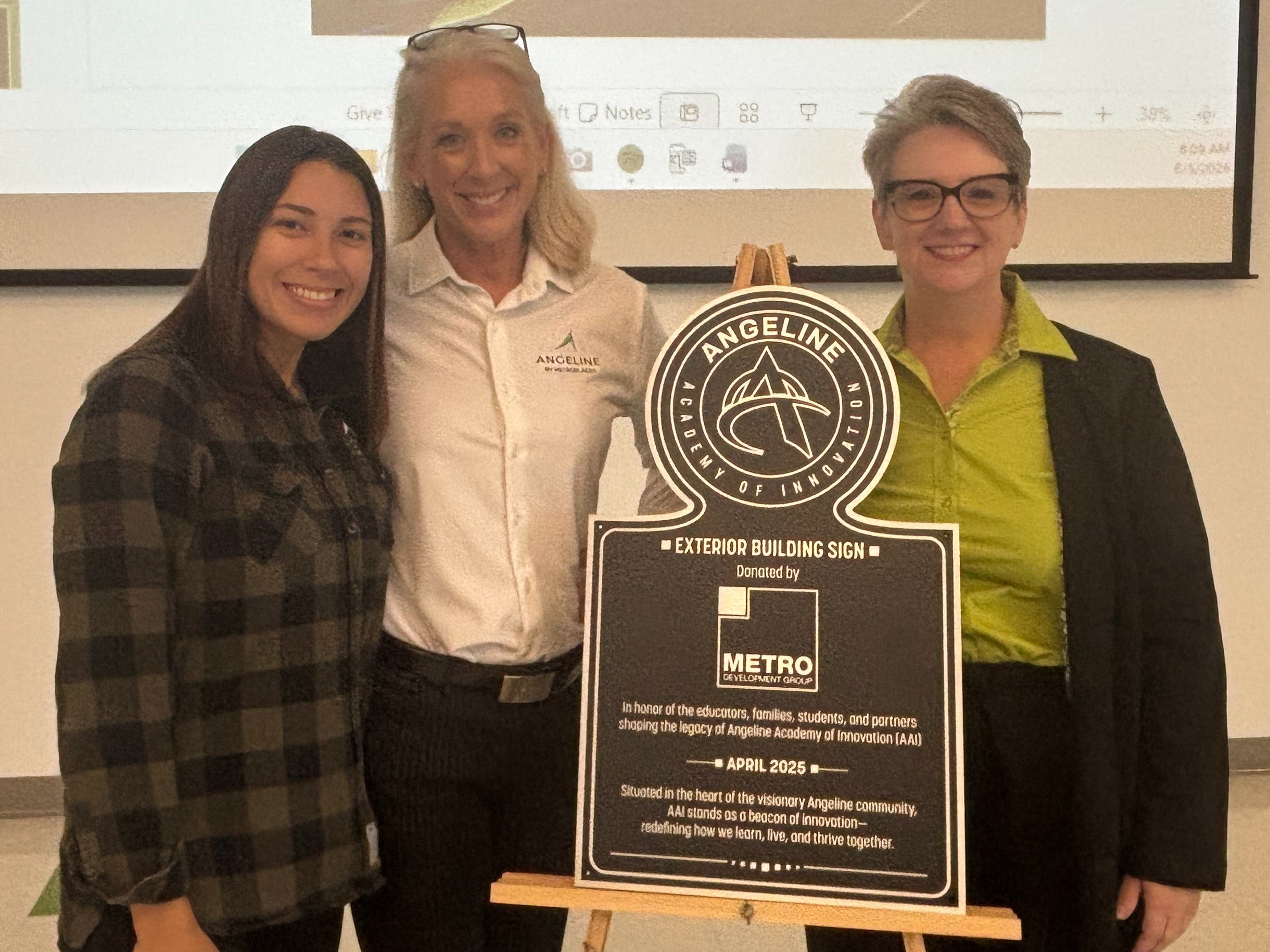 Angeline Academy of Innovation Begins New School Year with Plaque Presentation
