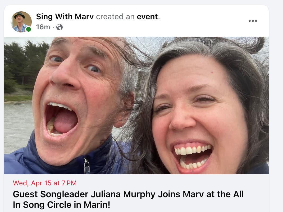 Community Singing with Juliana Murphy and Marv!