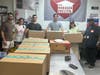 Johnny's Giving Kitchen committee delivering meals to the Hoboken Shelter this past Sunday