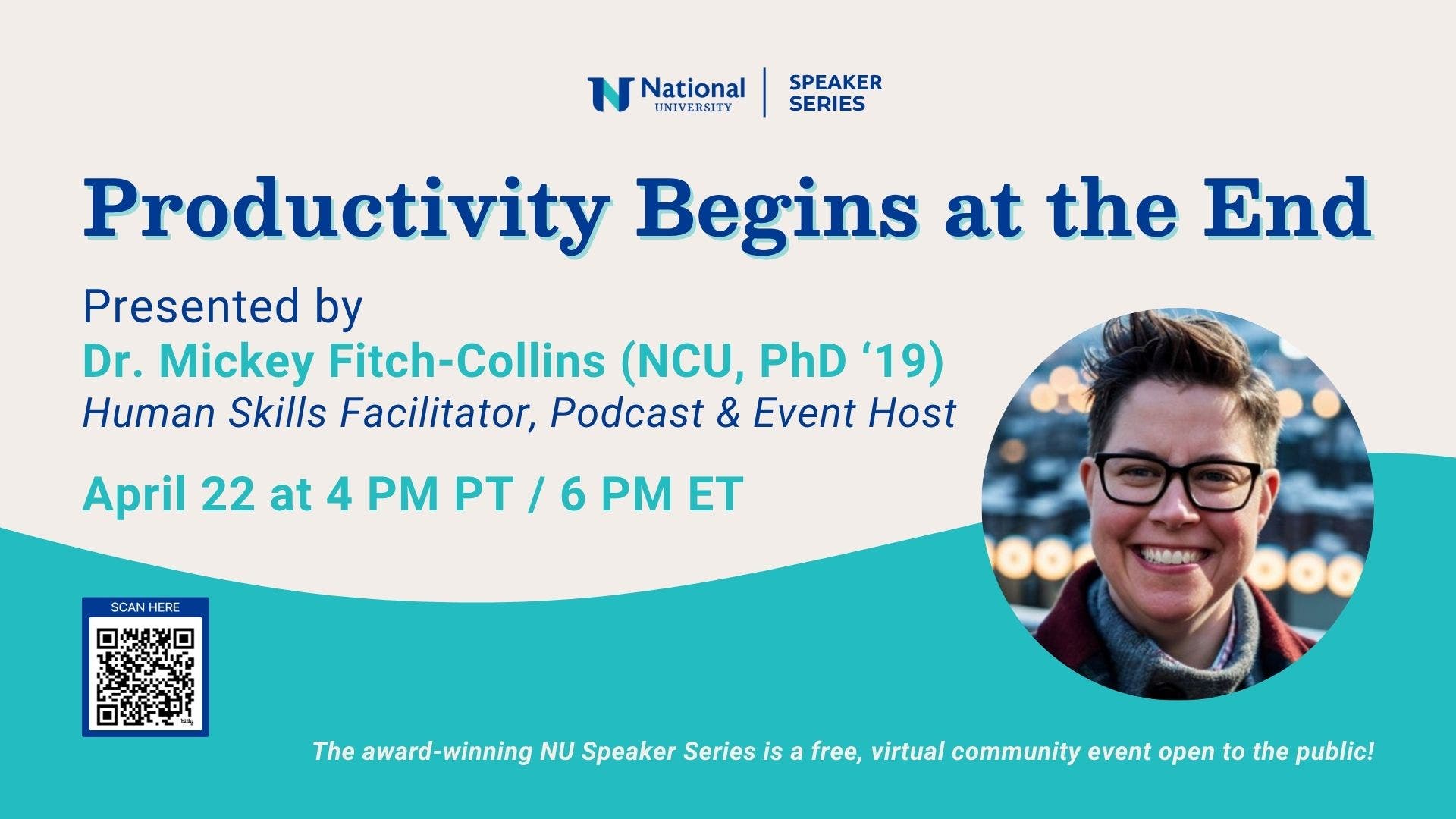 NU Speaker Series: Productivity Begins at the End