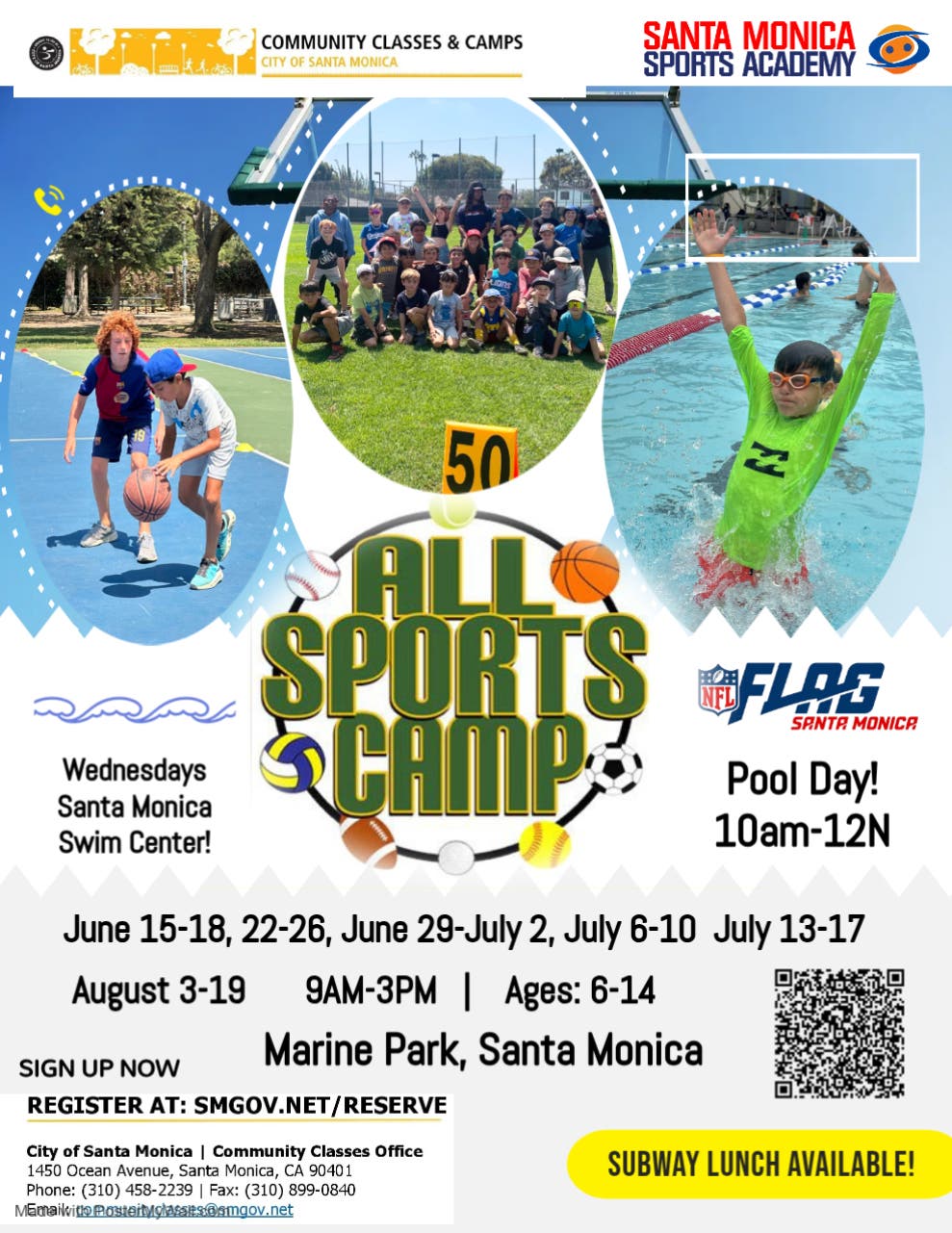 Santa Monica Sports Academy Summer Multisports & Flag Football Camps!