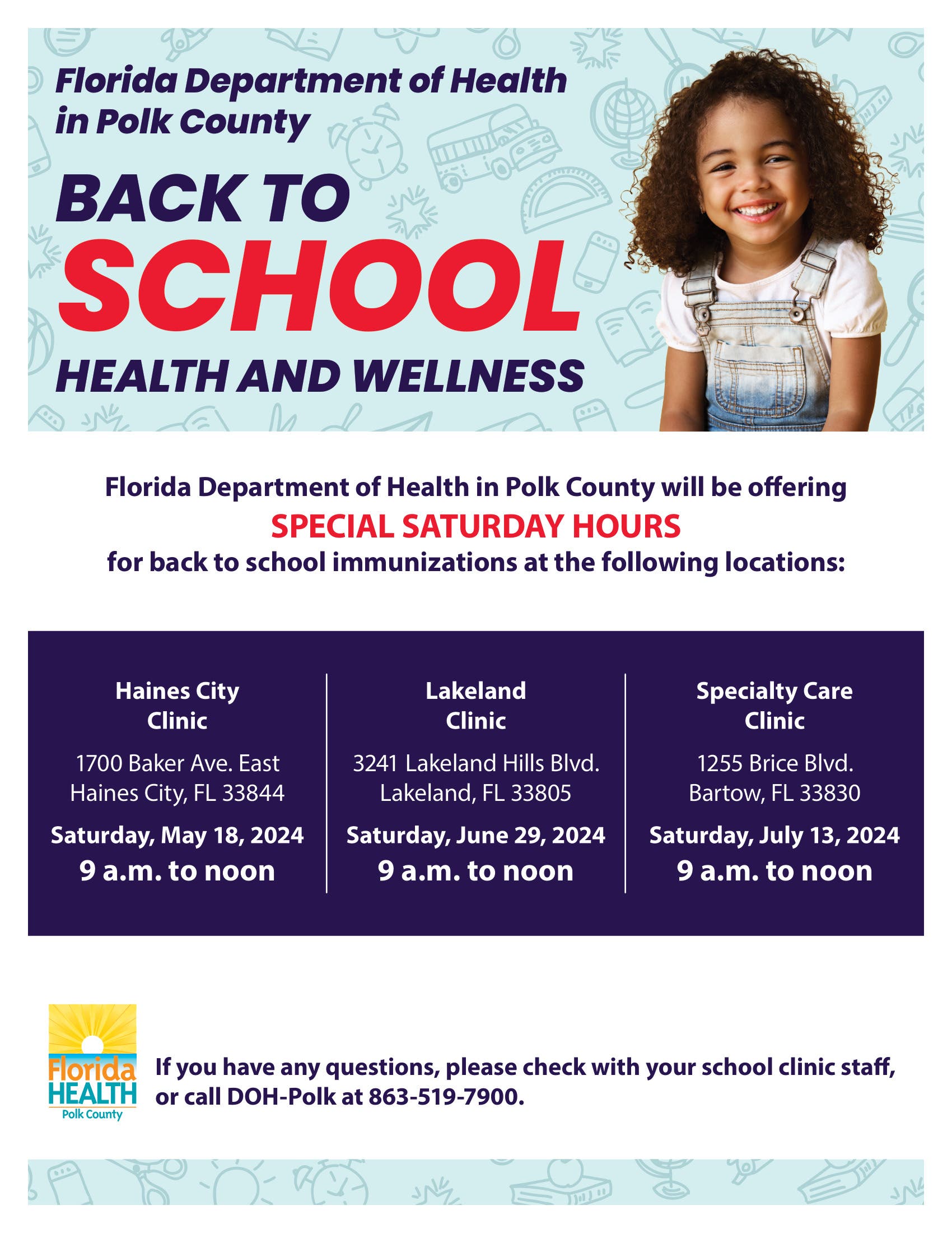 May 18 DOHPolk Back to School Immunizations Lakeland, FL Patch