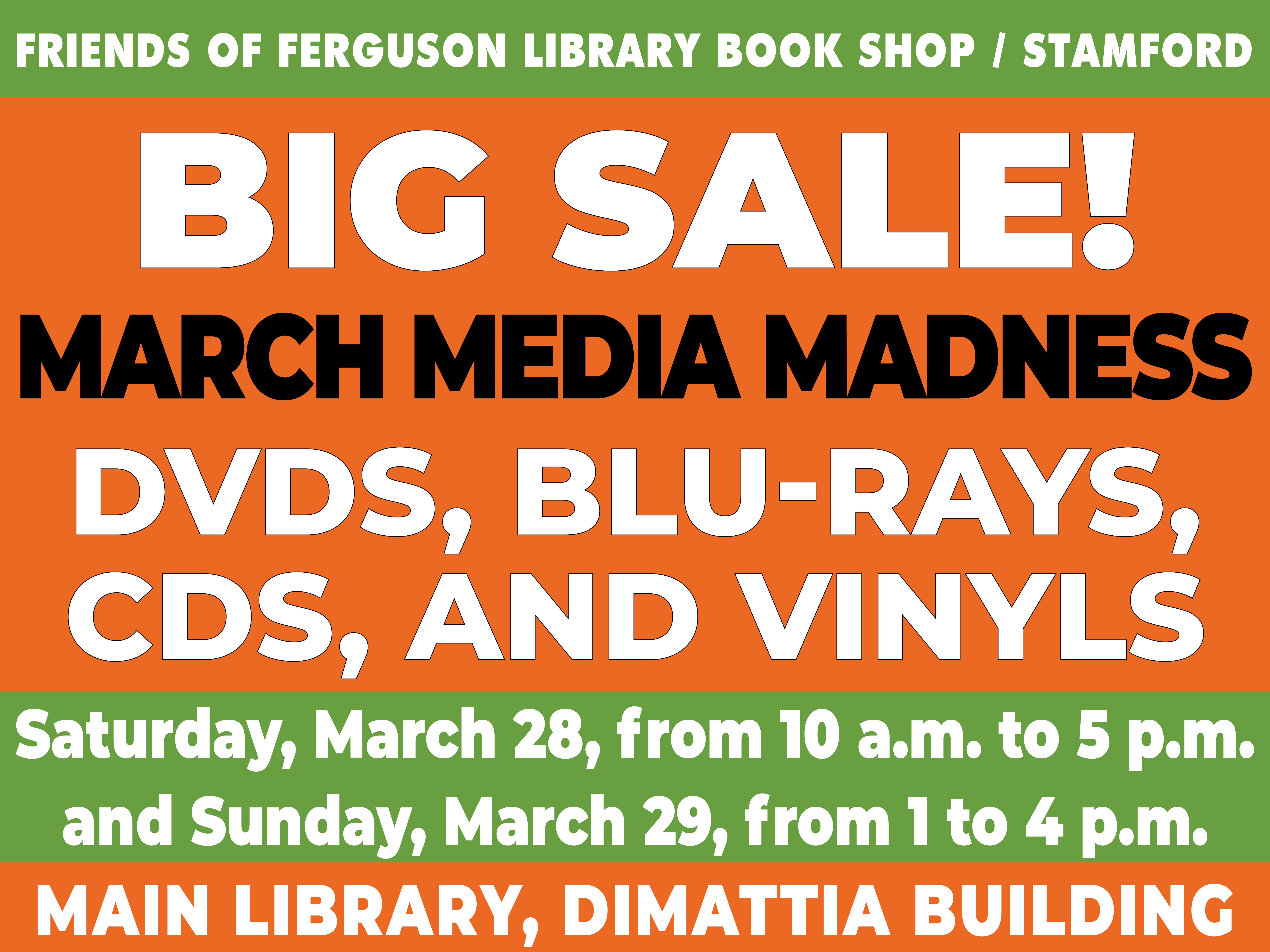 Friends Book Shop March Media Madness Sale