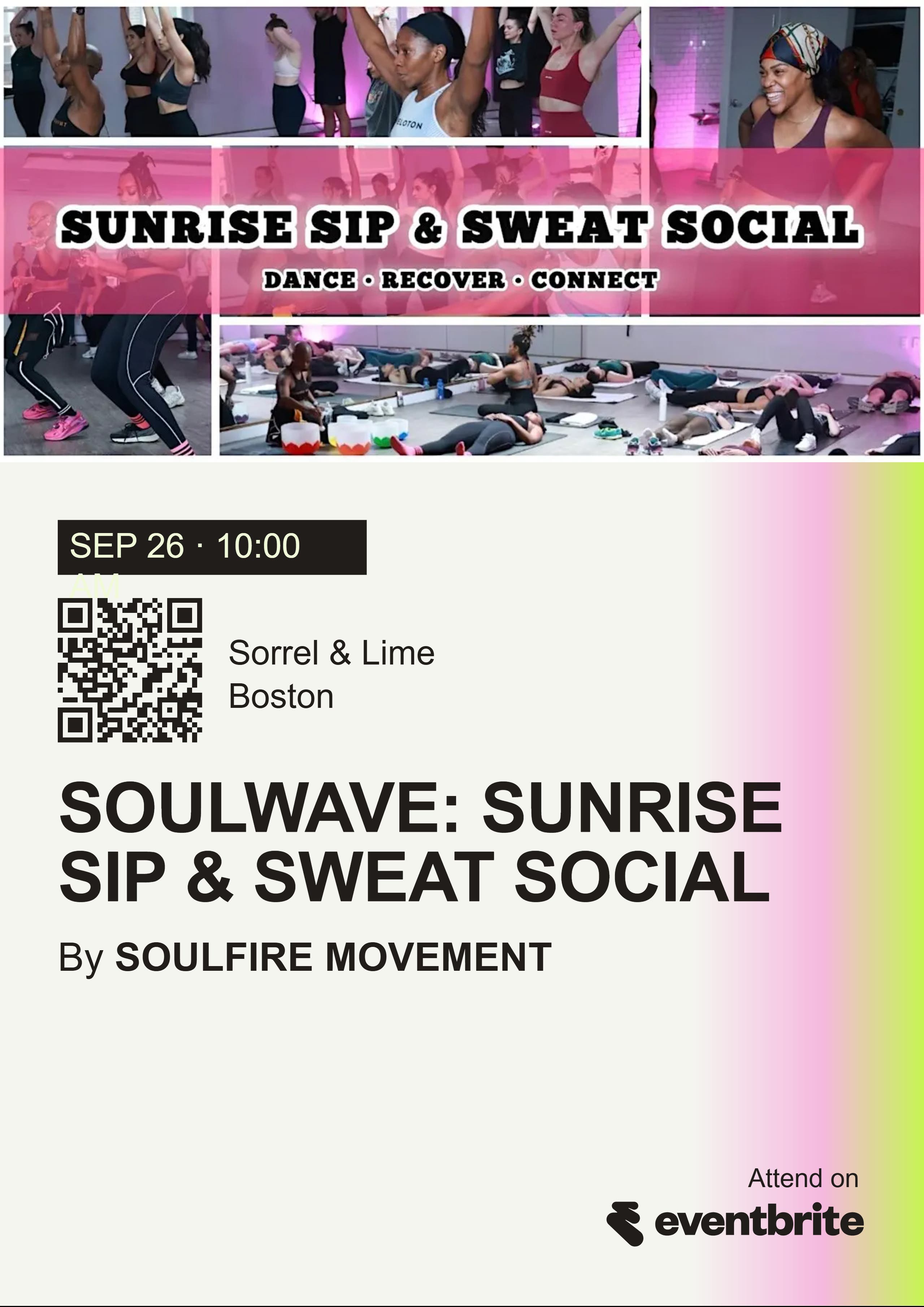 SoulWave: Sunrise Sip & Sweat Social