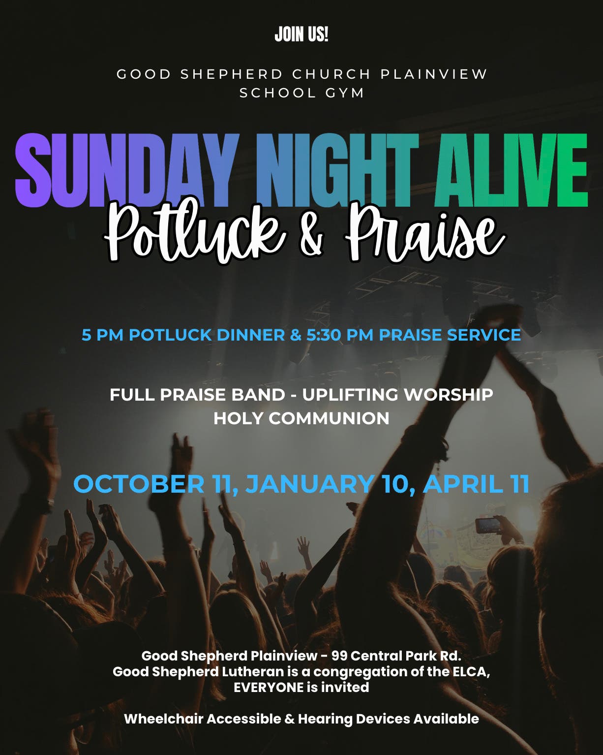 Free Potluck & Praise Dinner!