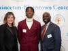 A’Zir Carey (center) was highlighted student speaker. Pictured here with Vice President and Secretary Hilary Parker (left), who accepted the Rev. David H. McAlpin, Jr. Community Champion Award on behalf of Princeton, and PBC Board Chair Shawn Maxam.