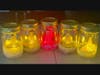 The beautifully finished light-up lighthouse mason jars! 