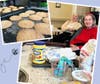 A couple of busy bees baking honey cookies! 