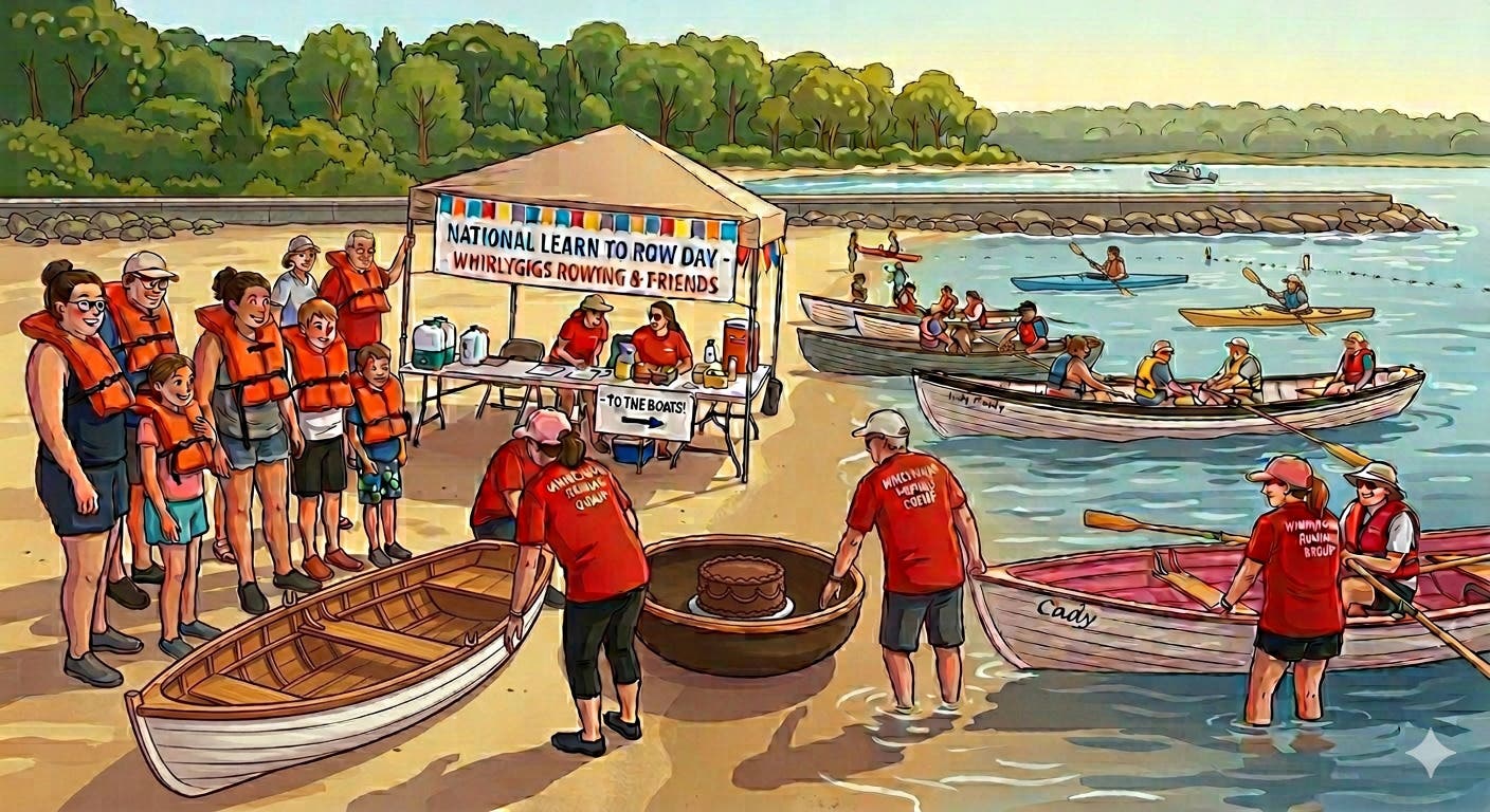 Learn to Row Day at Warren Town Beach