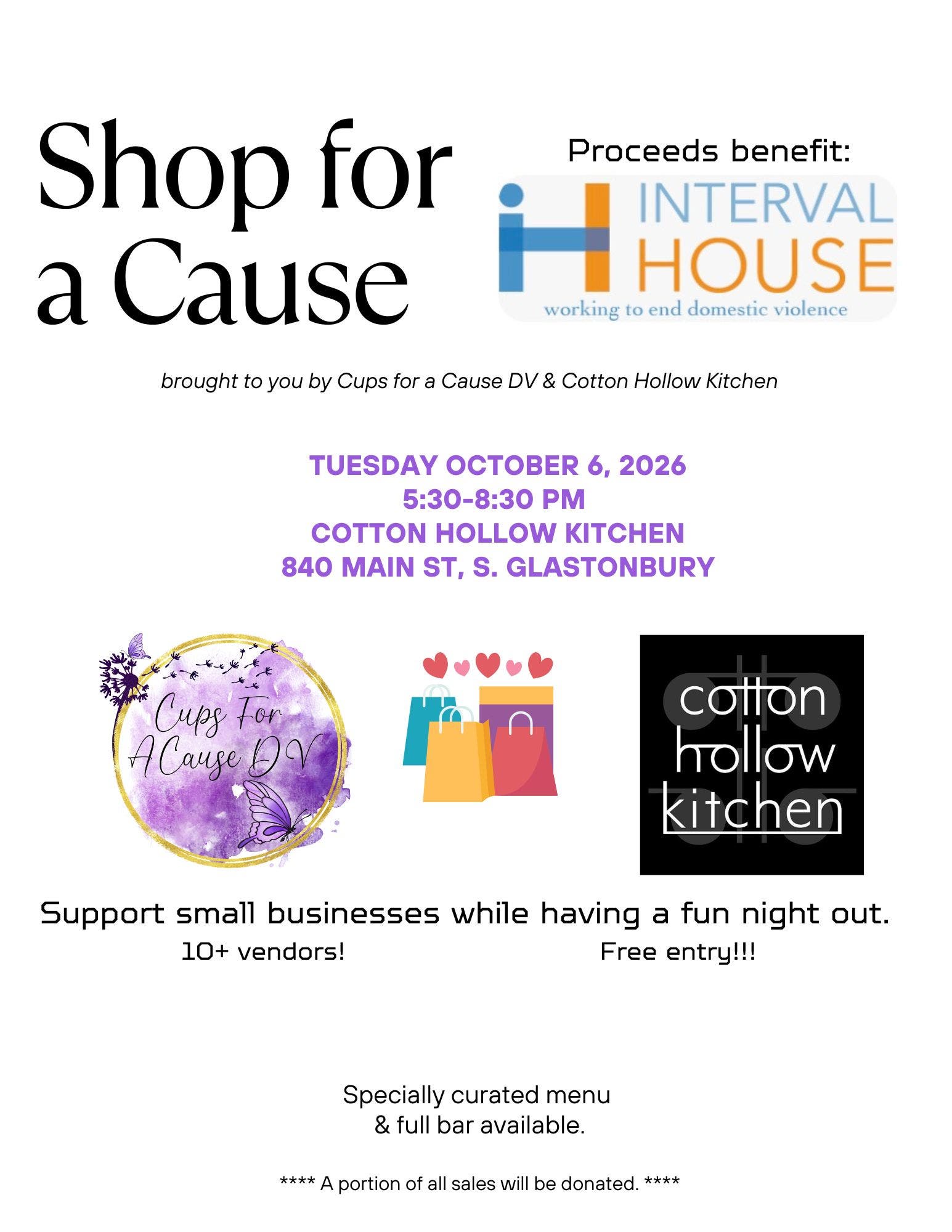 3rd Annual Shop for a Cause: Benefiting Interval House