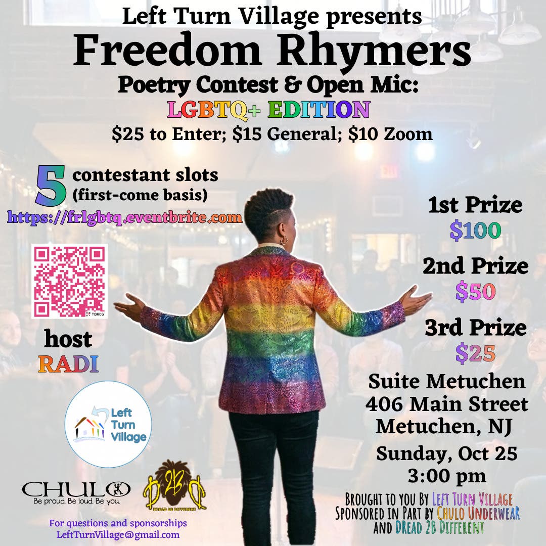 Freedom Rhymers Poetry Contest & Open Mic: LGBTQ+ Edition