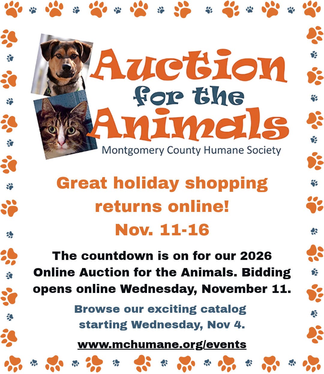 Online Auction for the Animals