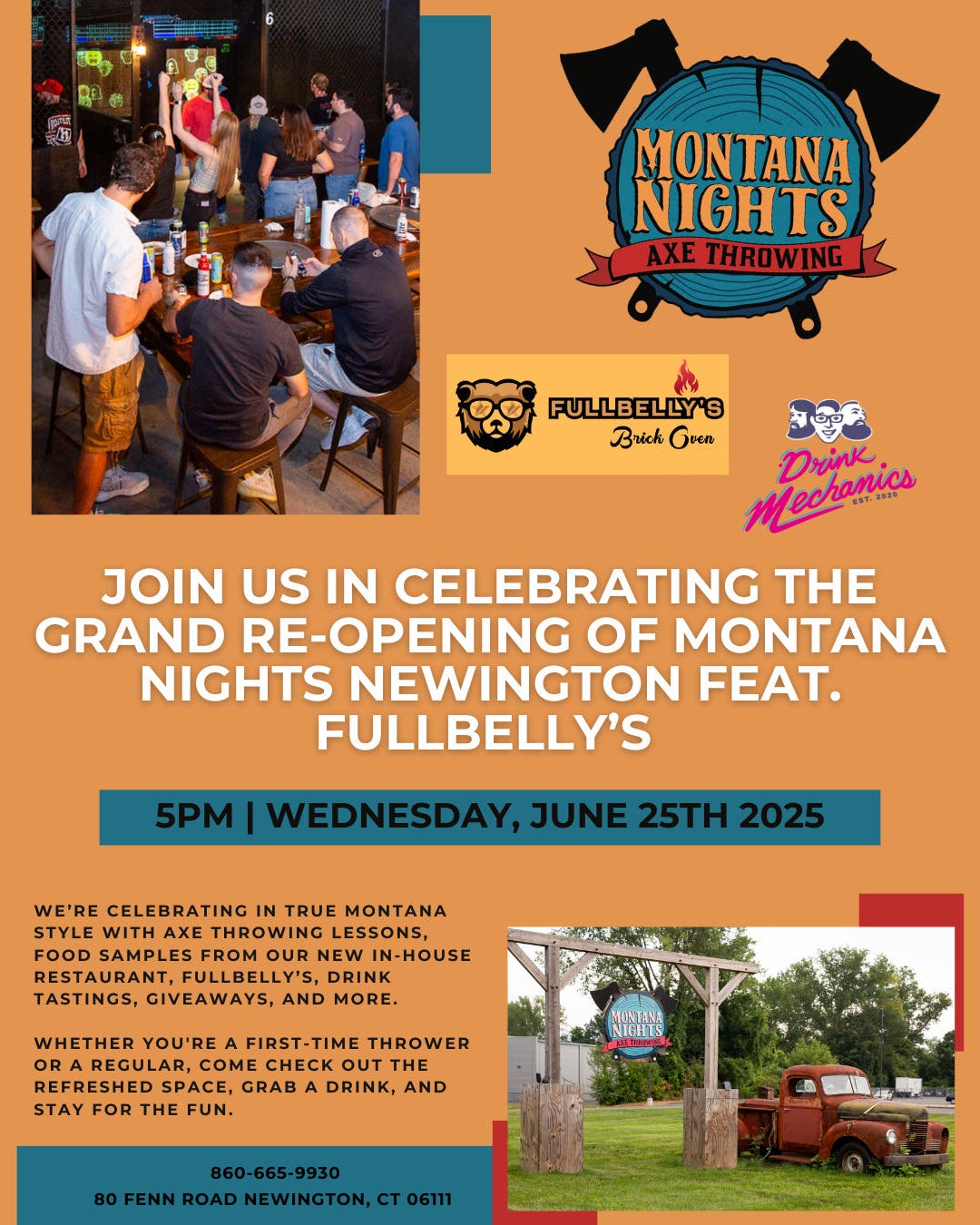 Montana Nights Newington Grand Reopening Celebration 
