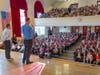  Sleepy Hollow Mayor Martin Rutyna addressing students