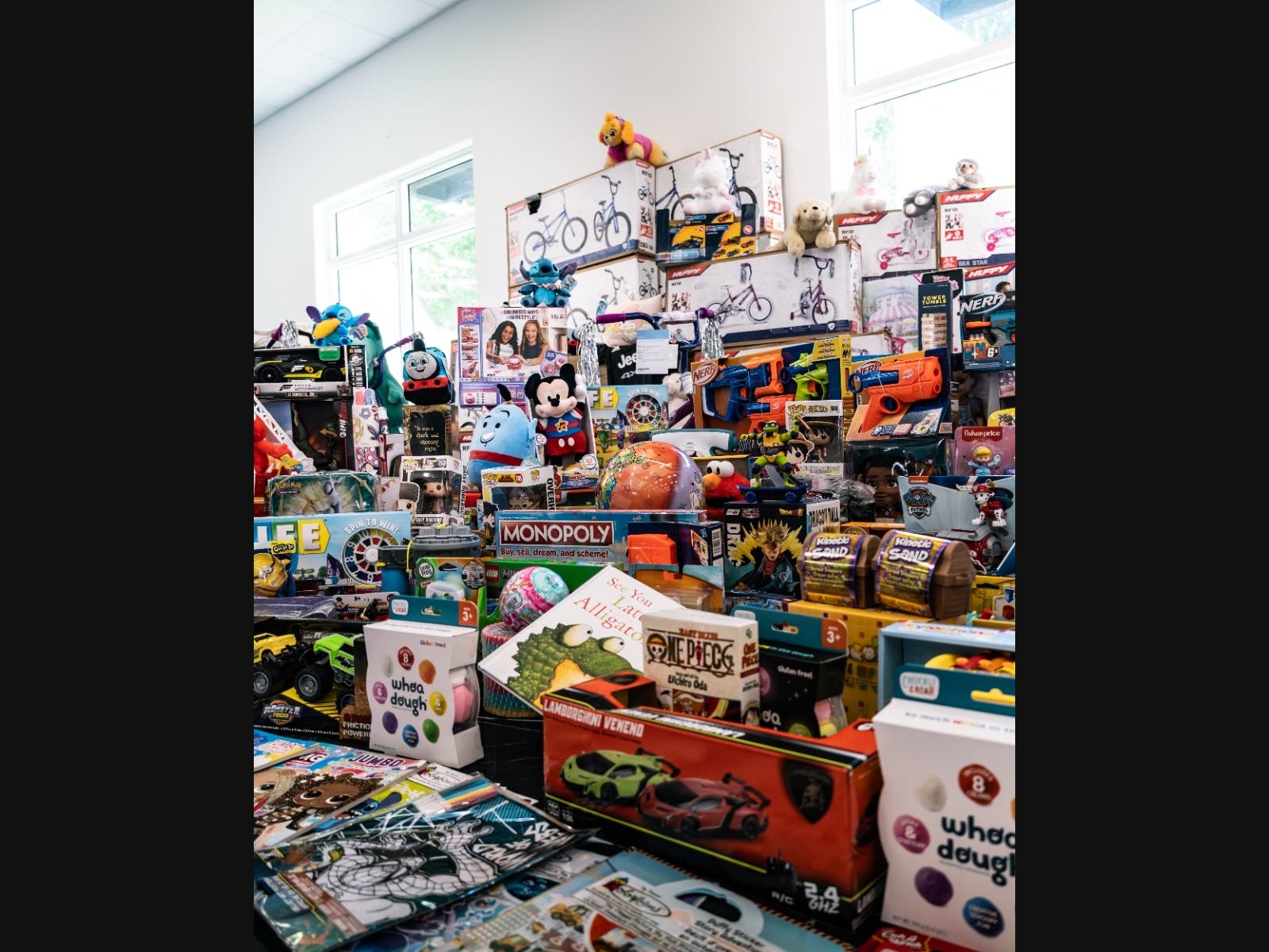 More than 1,500 toys were collected at the recent event. 