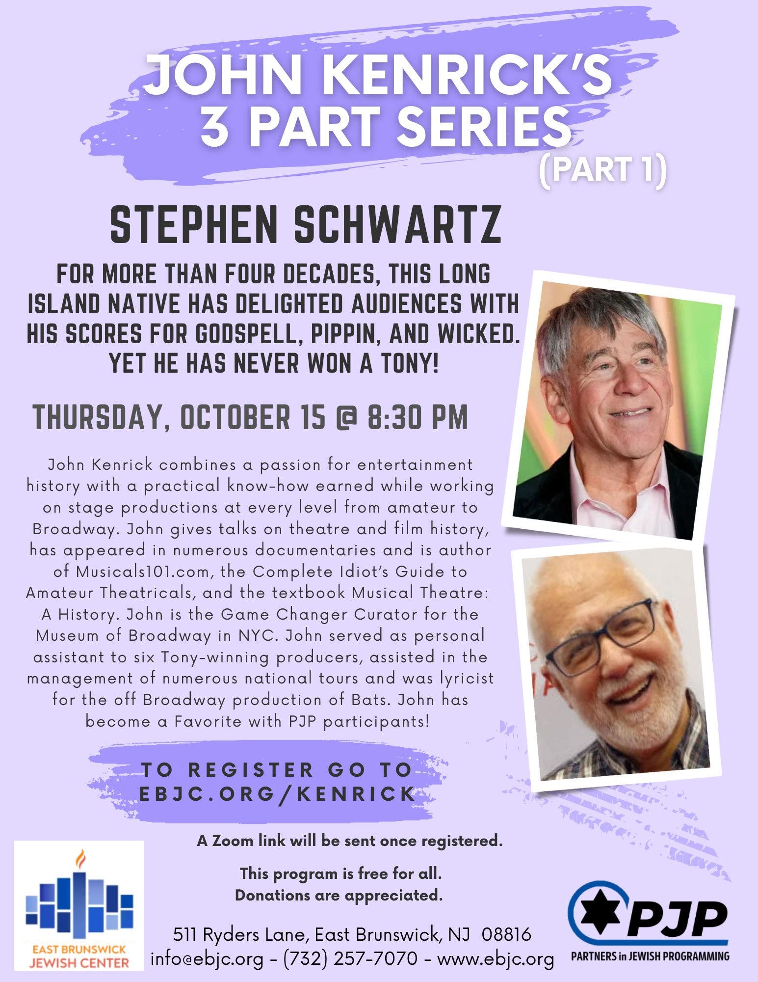PJP John Kenrick Series Zoom Program