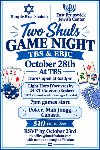 Two Shuls Game Night!