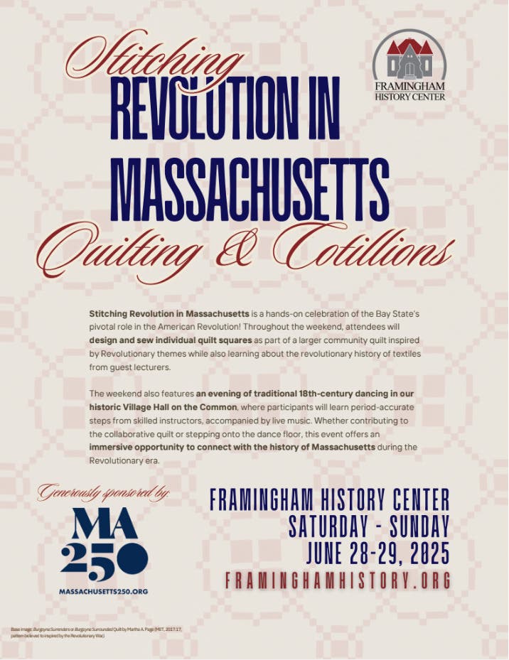 Stitching Revolution in Massachusetts: Quilting & Dancing