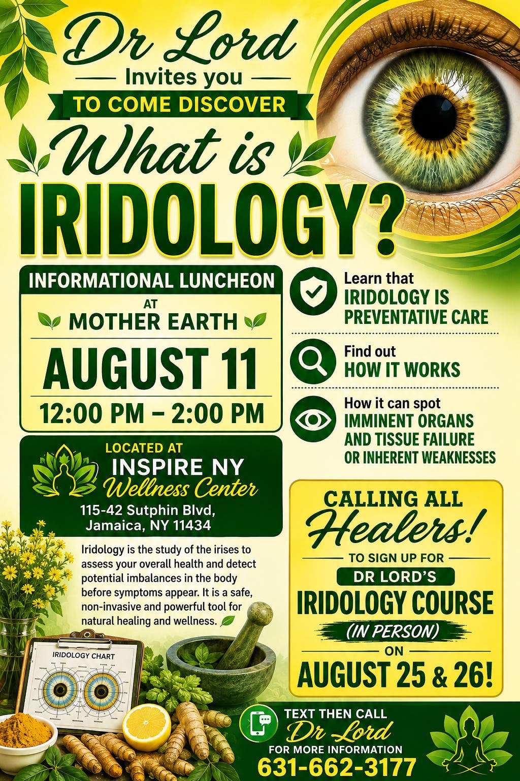 What is Iridology? Informational Luncheon