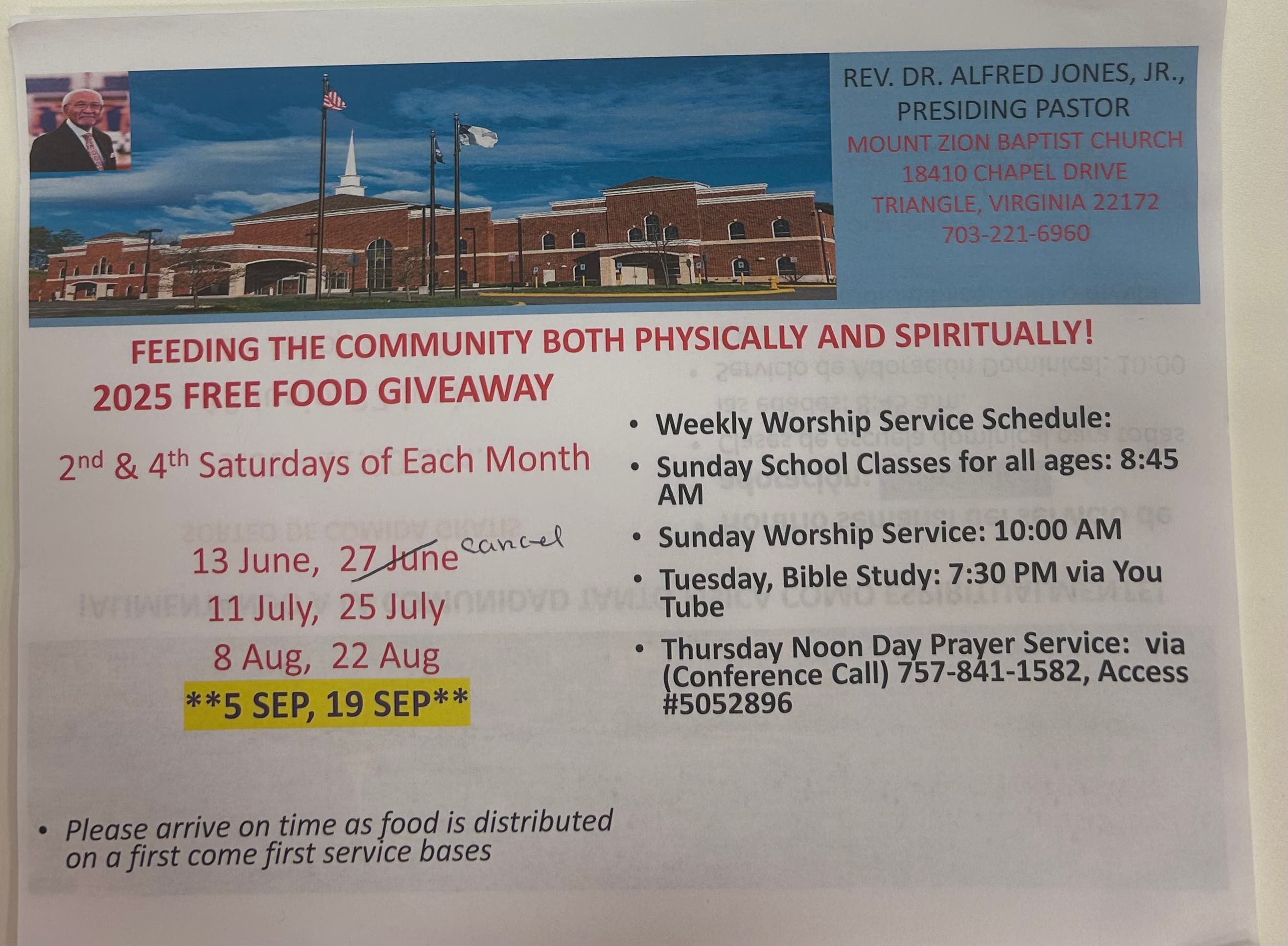 Free food giveaway
