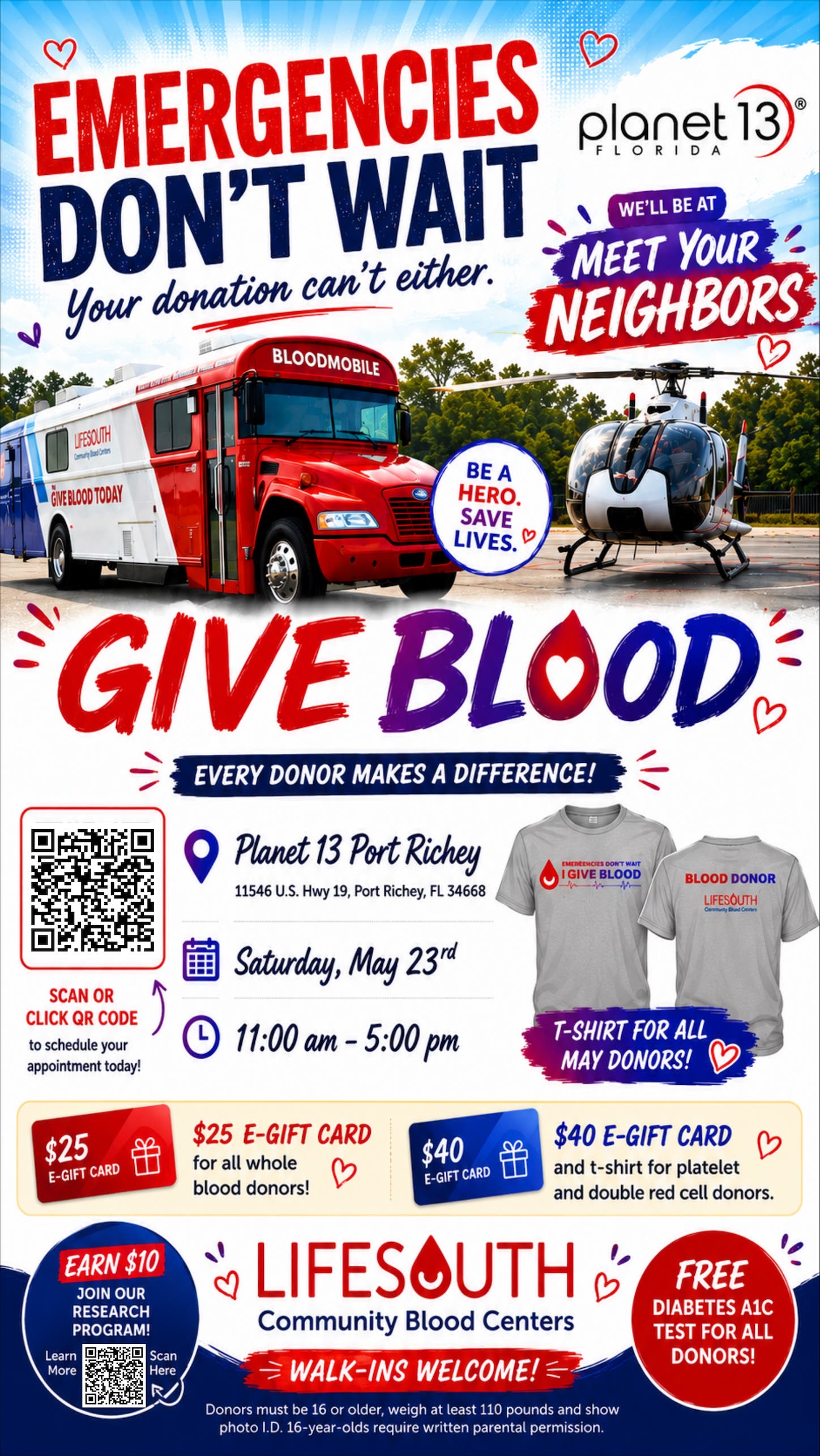 Planet 13 Meet Your Neighbors & Donate Blood