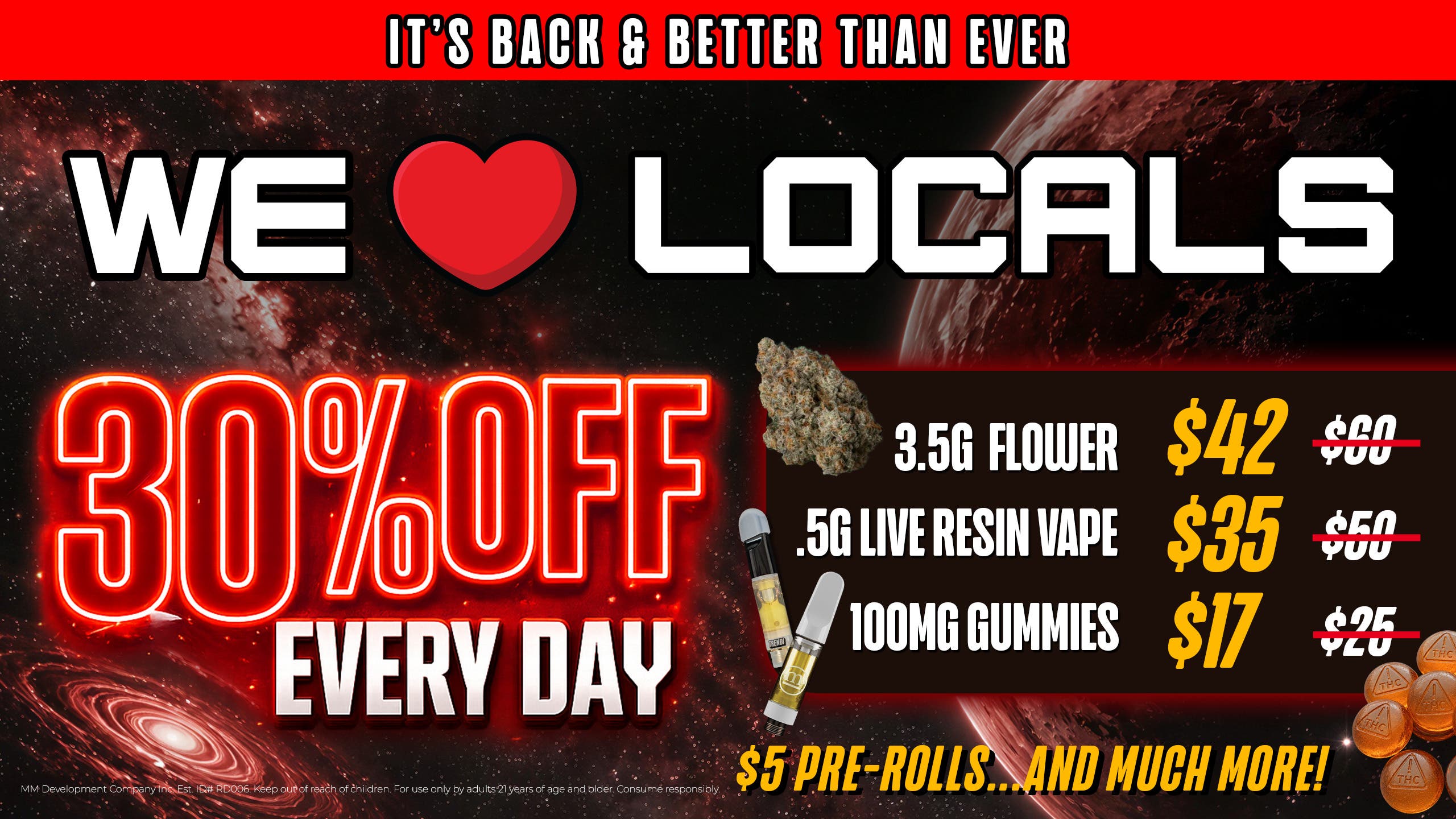  Planet 13 Drops Prices in Every Category:  New Loyalty Programs!