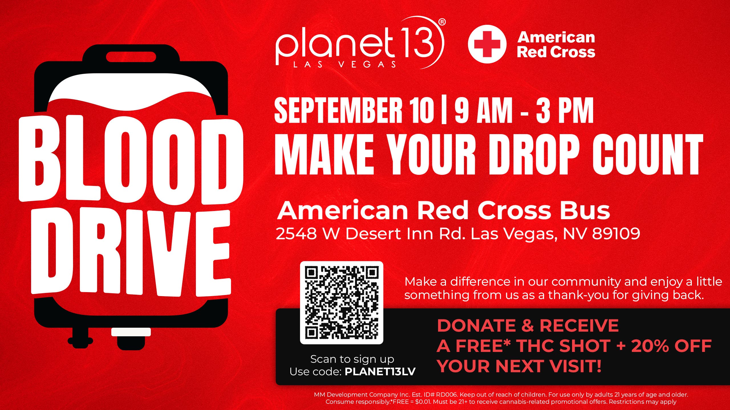 Planet 13 Blood Drive - Every Drop Counts!