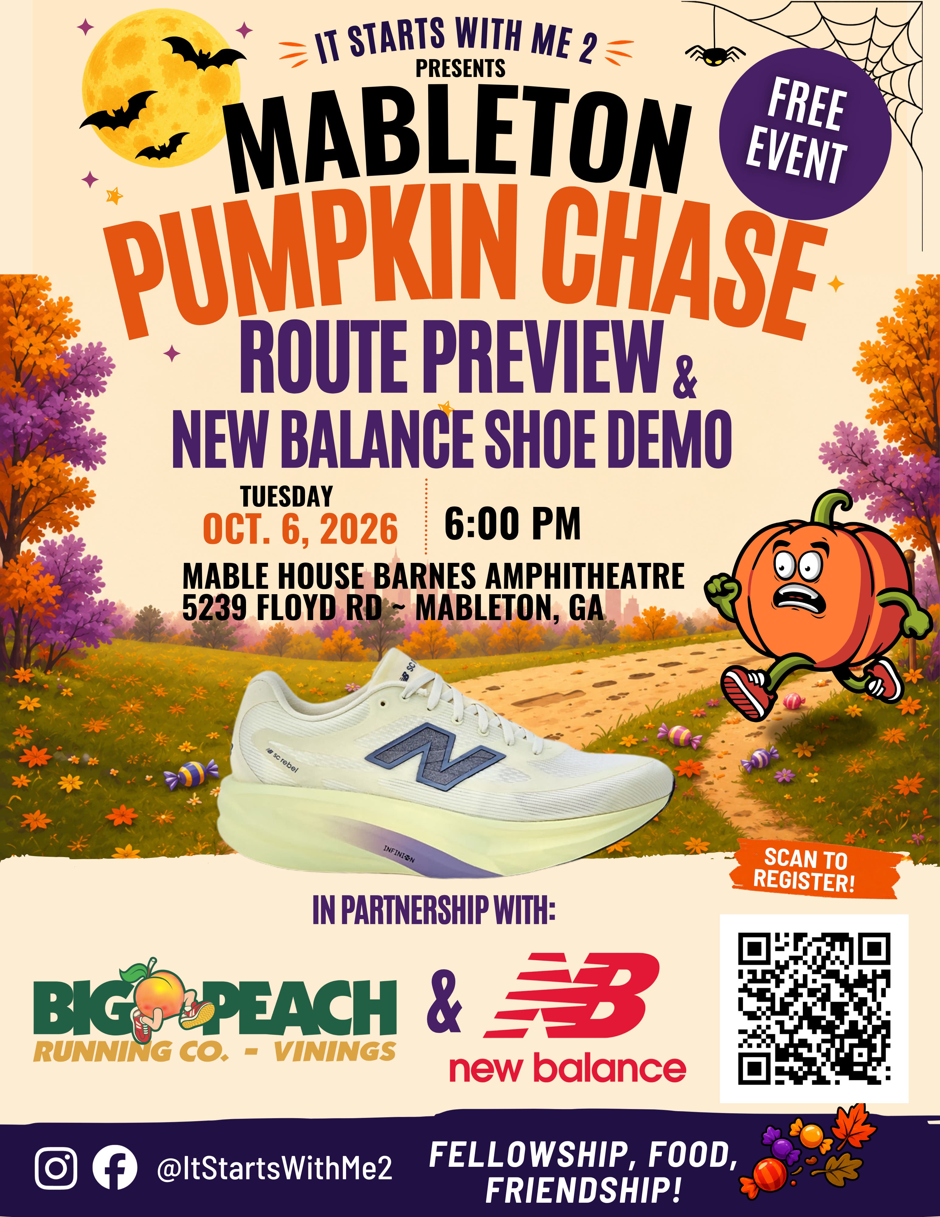 Mableton Pumpkin Chase 5K Route Preview 