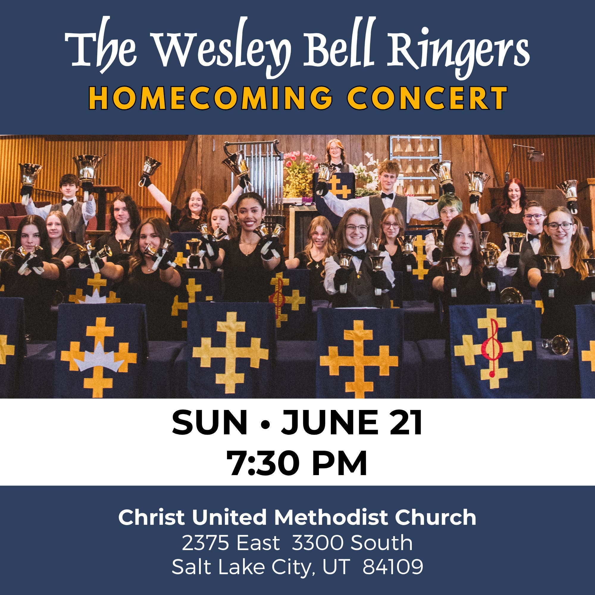 6/21/26 FREE CONCERT: The Wesley Bell Ringers Tour Homecoming Concert
