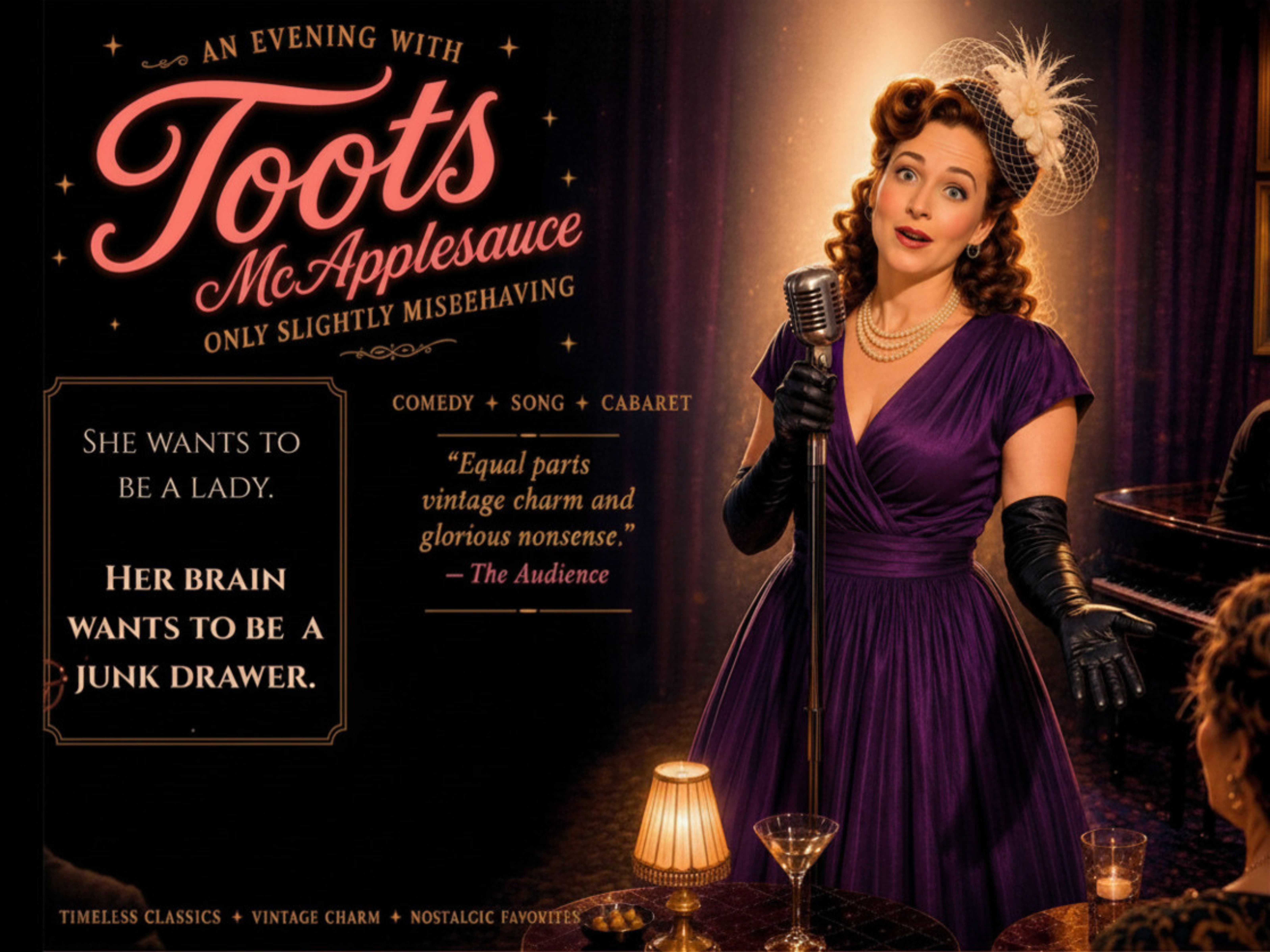 An Evening with Toots McApplesauce: Only Slightly Misbehaving